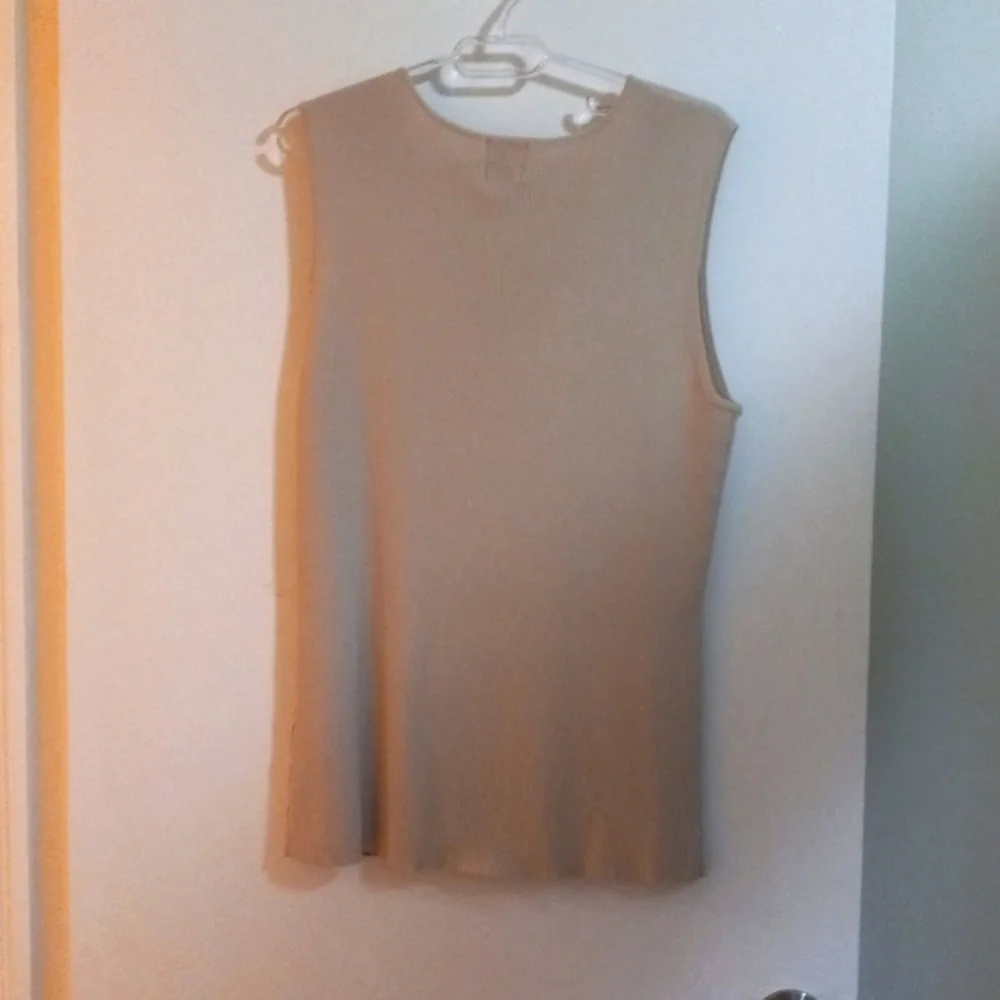 Ruby Rd. Embellished Tan Top Size 2X - Picture 2 of 5